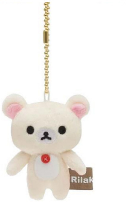 일본 리락쿠마 미니 인형 키링 열쇠고리, 1개, 코리락쿠마