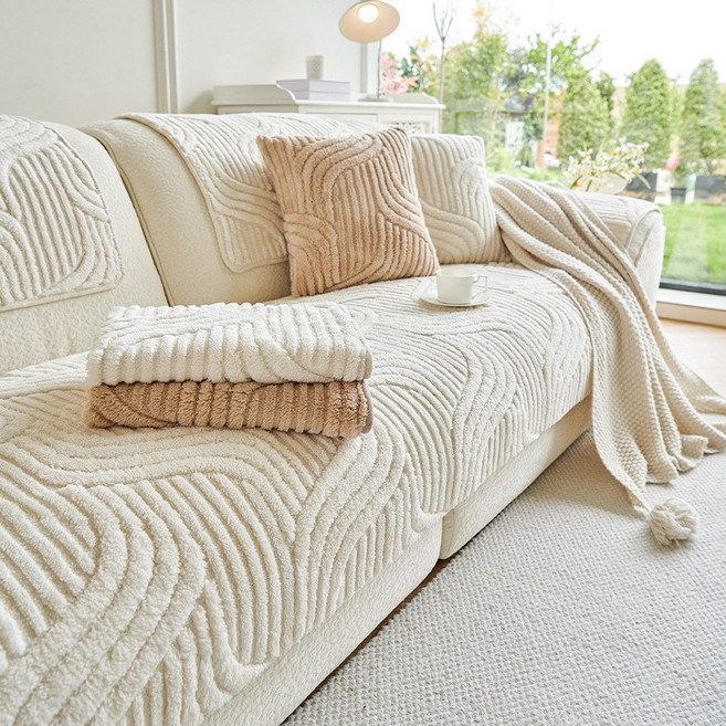 아노리빙 먼지없는 극세사 겨울 소파패드 미끄럼방지 논슬립