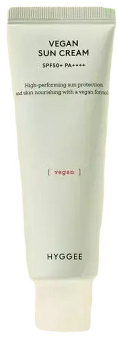 HYGGEE 비건 선크림 50ml SPF50+/PA++++ 2032309, 1개