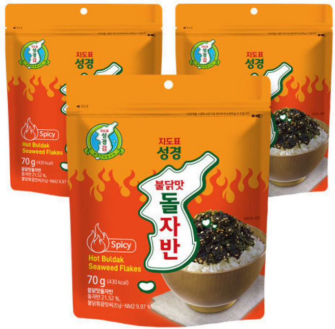성경김본사 불닭맛 돌자반 매운 김자반