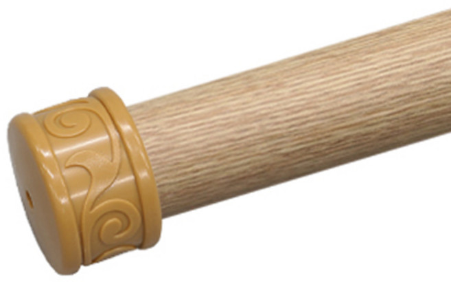 한국레일갤럭시 35mm 갤럭시 커튼봉 커텐봉, 우드