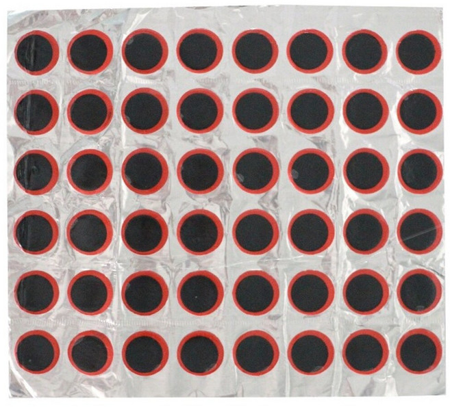 1+1 자전거 펑크 수리 패치 96P 타이어 펑크 땜빵 수리 키트, 2세트, 블랙