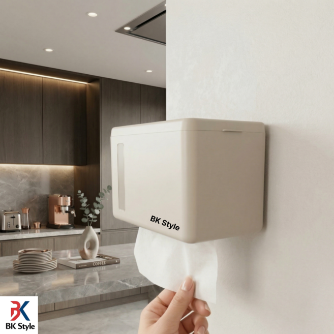 비케이 스타일 핸드 페이퍼 타올 디스펜서, 화이트