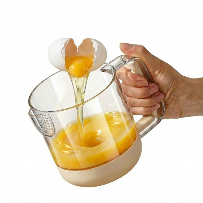 수동 다기능 계란 휘핑기 반자동 거품기, 흰색, 1개