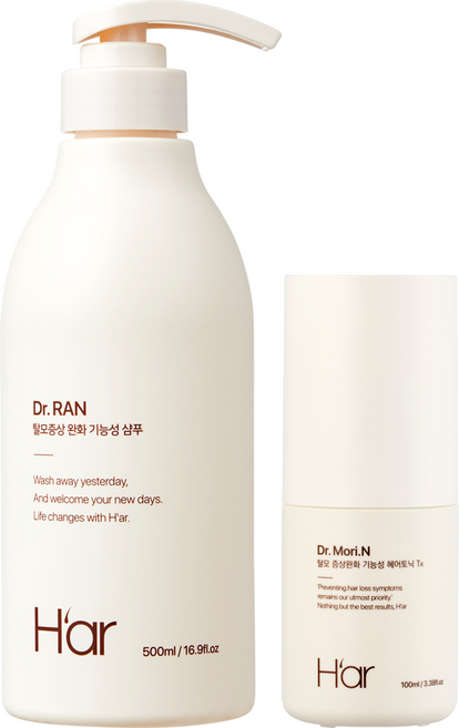 하아르 닥터란 + 닥터모리엔 탈모증산완화 계란샴푸, 1세트