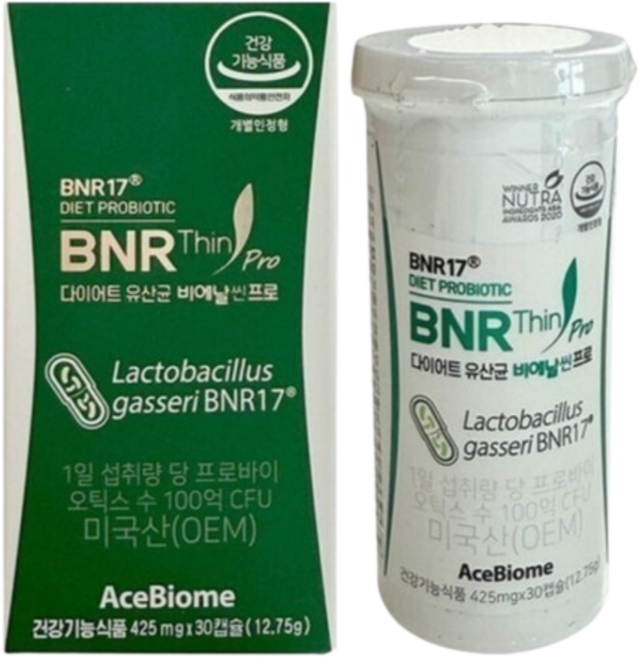 [최신품] BNR17 유산균 다이어트 모유유래 김희선 비에날씬 1개월분 30정, 1개