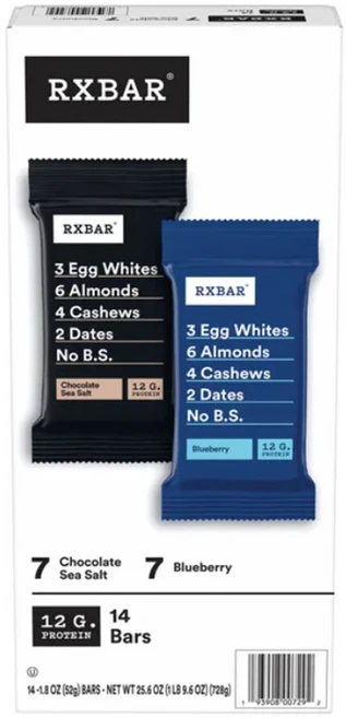알엑스바 프로틴바 버라이어티팩 52gX14개 RXBAR PROTEIN BARS VARIETY PACK 14 CT, 1개 - 쿠팡