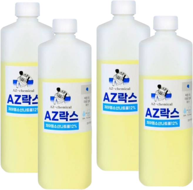 AZ 락스 1L 3배함량, 4개