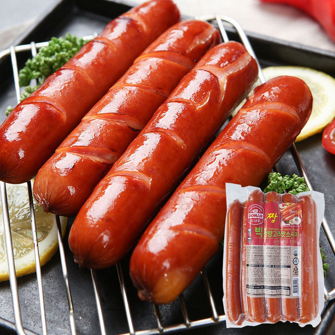 도나우 빅청양고추맛소시지(135gx10개입)1.35kg 소시지, 135g, 1개