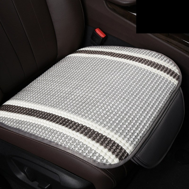 CareFree 스타일리쉬 사계절 차량용 앞좌석 시트 방석 MS-1050, 그레이, 1개