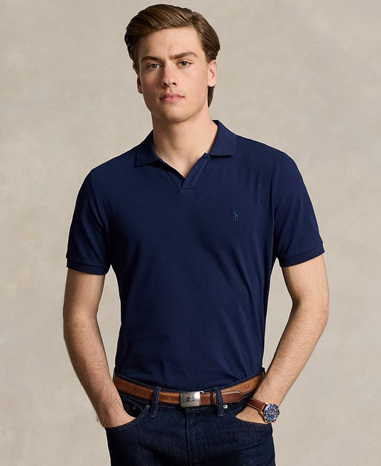 Polo Ralph Lauren 남성용 클래식핏 스트레치 메쉬 폴로 셔츠 - Refined Navy 248812