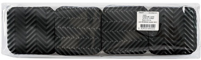 아트사인코리아_ 진동방지패드(검정) _ 충격흡수패드 방진패드 소음방지(12개입), 1묶음 (12개), 12개