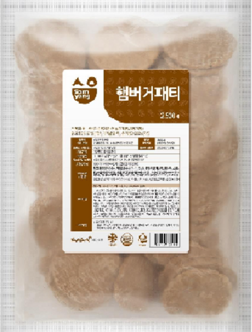 삼양 햄버거패티, 1개, 2.5kg