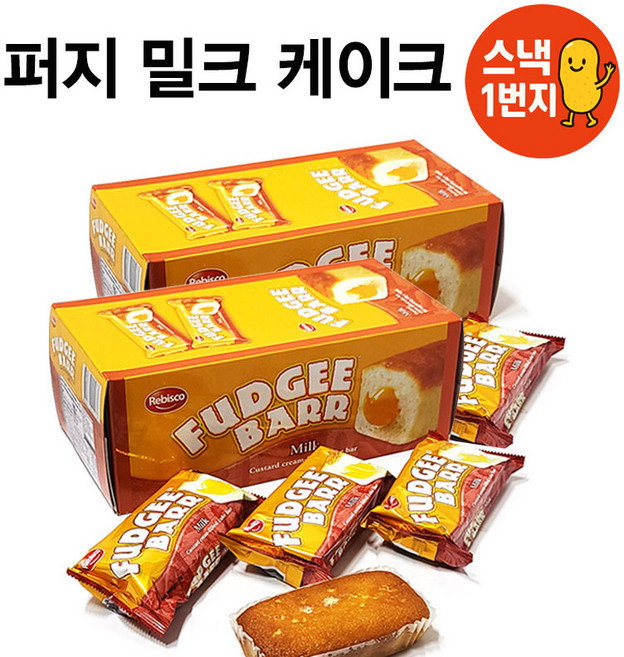 레비스코 퍼지바 밀크맛 케이크 바, 456g, 1개