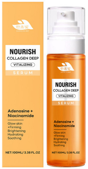 嗨購 HANCHOBIT 膠原蛋白精華液 柔亮潤澤 細緻膚質 按摩提升彈性, 1個, 100ML（僅供外貿