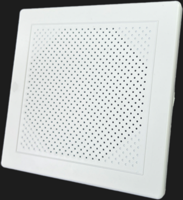 드림공간 사각 매입형 아파트스피커커버 방송용스피커커버 ABS 난연재질, 1개, 화이트