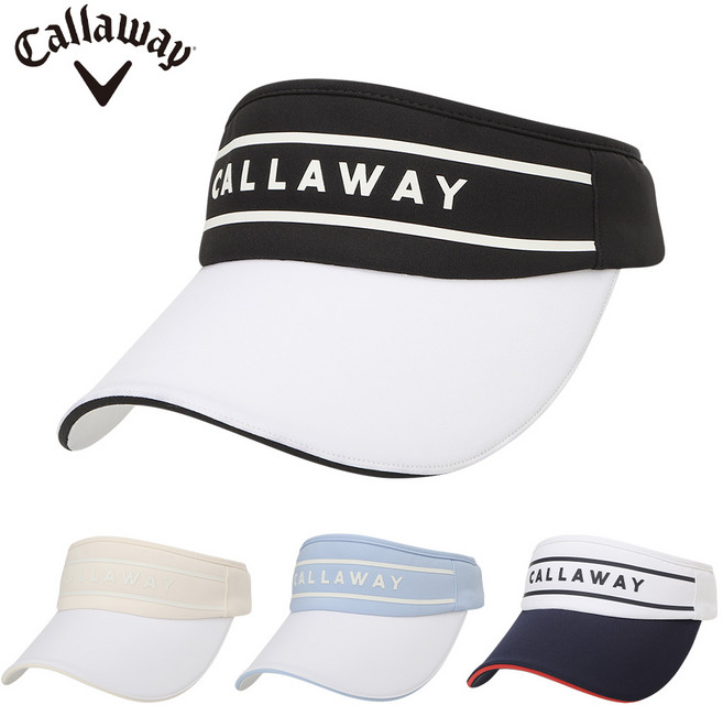 캘러웨이 26 우먼스 글랜데일 바이저 썬캡 여성 골프모자, 블랙