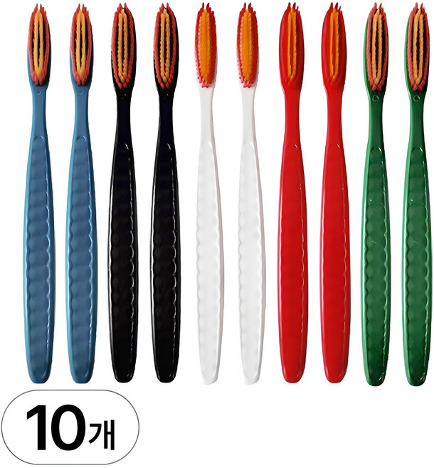 투데이리빙 대용량 세트 대왕 칫솔 미세모 왕칫솔 부드러운 탄력 큰칫솔 잇몸 치아 케어 대두 롱칫솔 시원한 왕헤드 통칫솔 소프트 브러쉬, 1세트, 10개입