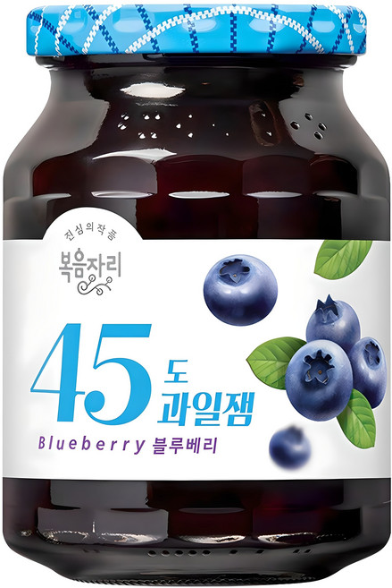 복음자리 45도 과일잼 블루베리, 350g, 1개