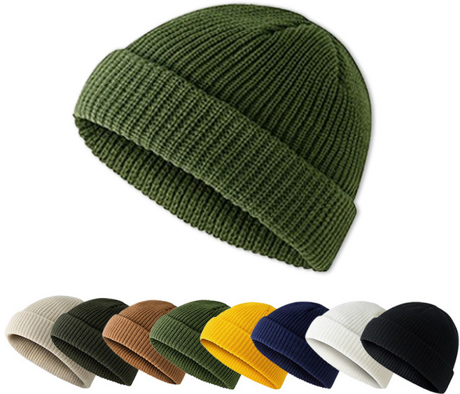 제로앤나인 남녀공용 무지 비니 니트 숏비니 8종