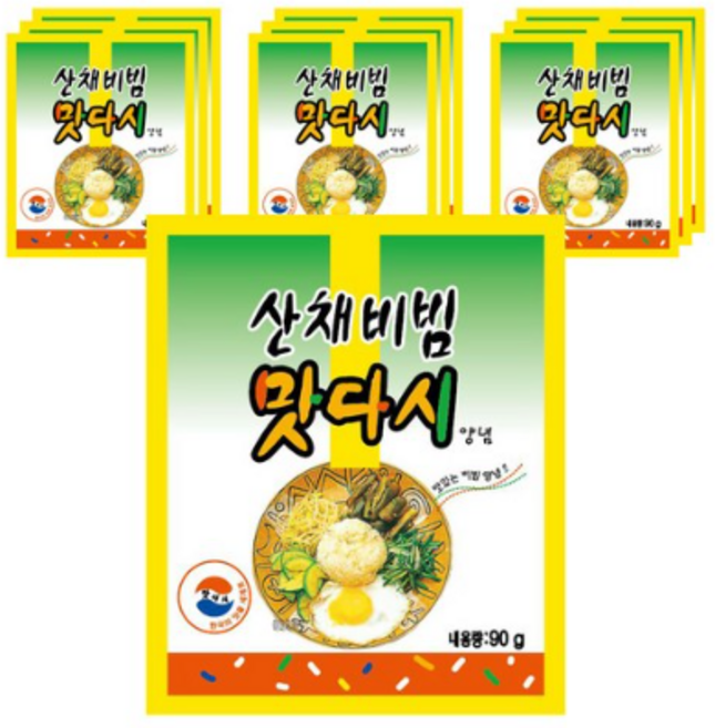 동방푸드 산채비빔 맛다시 양념, 90g, 190개