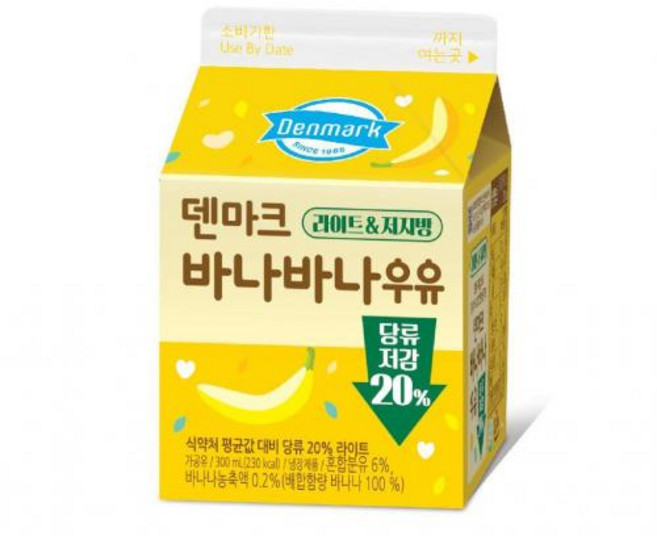 바나바나우유 동원 덴마크, 300ml, 10개