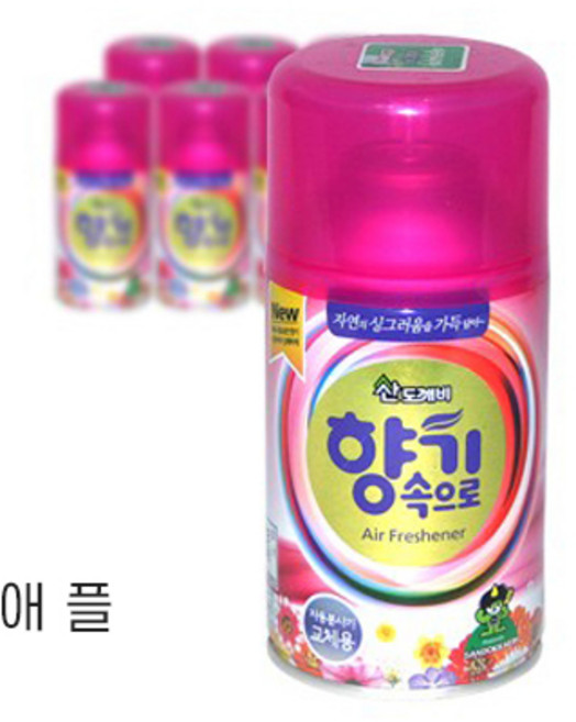 산도깨비 향기속으로 향캔 리필 방향제 애플, 1개, 300ml