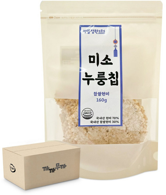 맛뜰정원 찹쌀현미 미소 누룽칩 160g 식사대용, 10개