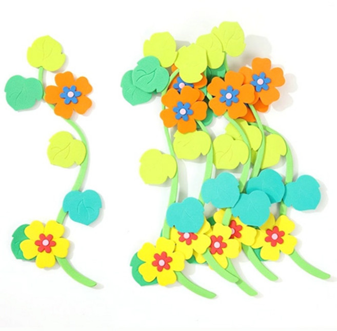 베러워커스 게시판 환경 꾸미기 재료 풀꽃, 6개, 큰꽃 넝쿨