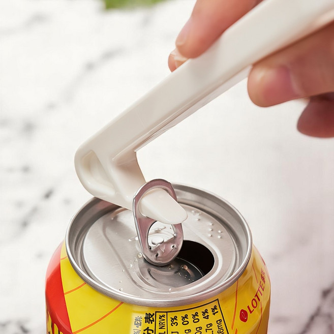 손톱보호 캔오프너 맥주캔따개, 3개, 화이트