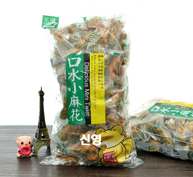 [천천중국식품] 참깨맛 쑈마화 중국꽈배기500g/상세페이지 내용충족시 사은품증정, 3개, 452g