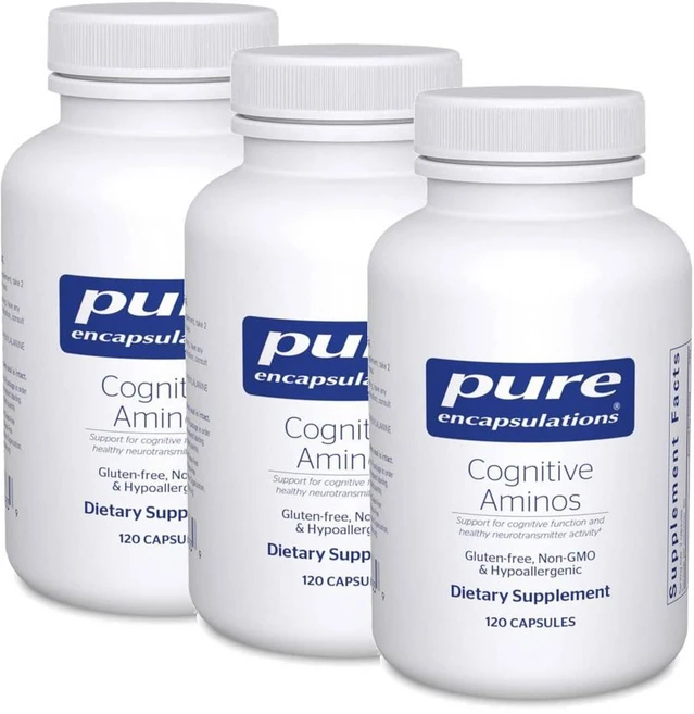 퓨어인캡슐레이션 코그니티브 아미노스 아미노산 캡슐 Pure Encapsulations Cognitive Aminos, 3개, 120정 - 쿠팡