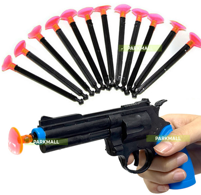 서바이벌 12발 흡착 다트총 (다트건 큐방총알 장난감총 권총 슈팅건), 1세트