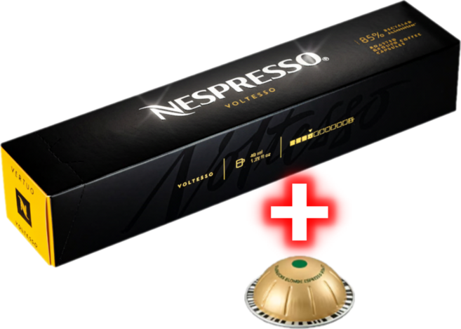 네스프레소 버츄오 정품 캡슐 볼테소 + 스타벅스 블론드 에스프레소 10+1