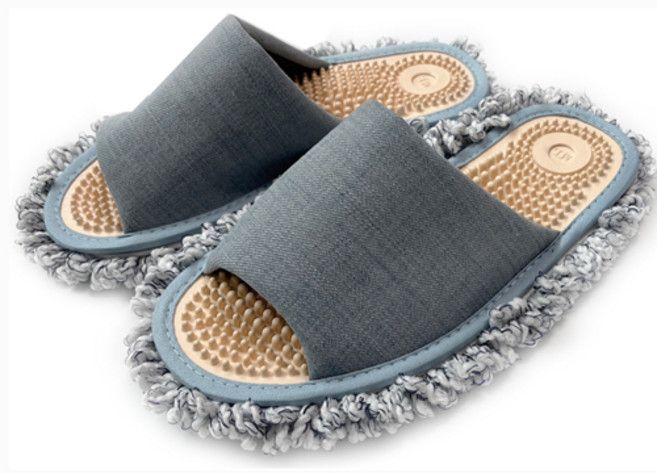 홍기 청소실내화, 19)연청지압블루, 1개