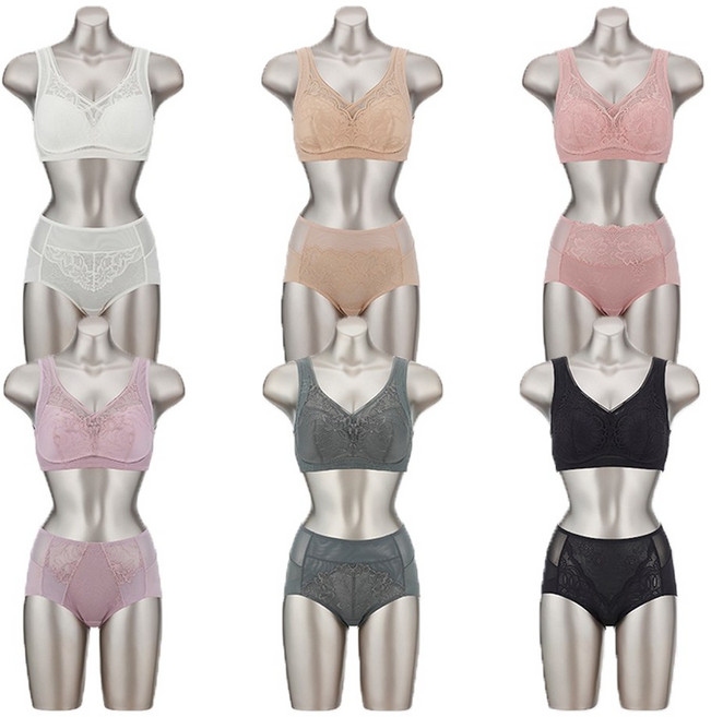 비비안 보정 리프팅 메쉬라인 여자 속옷 브라 팬티 세트 12종