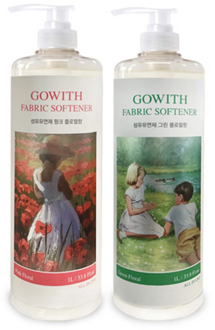 고위드 섬유유연제 그린플로럴/핑크플로럴, 그린플로럴, 펌프1개, 1개