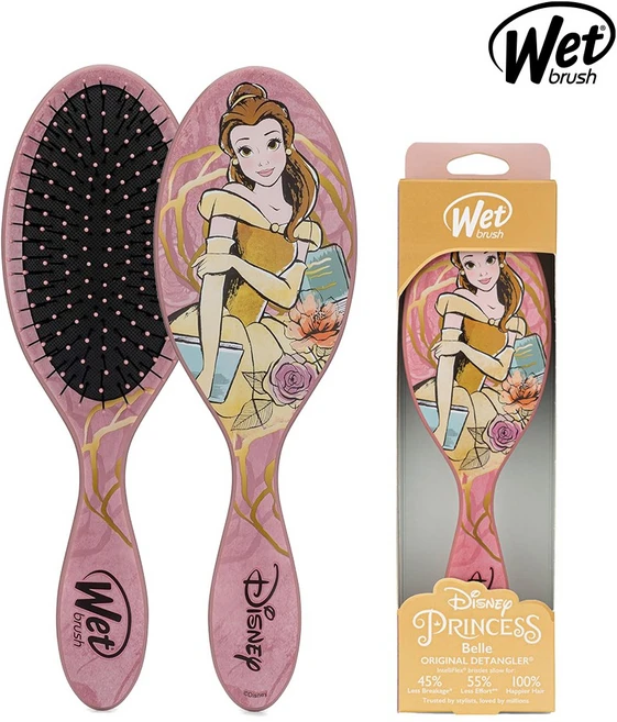 웻브러쉬 디즈니 프린세스 키티 겨울왕국 오리지널 디탱글러 WET BRUSH DISNEY PRINCESS KITTY FROZEN ORIGINAL DETANGLER, 엘레강트 벨, 1개 - 쿠팡