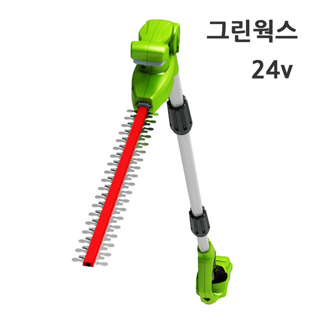 그린웍스 24V 충전 전정기 무선 고지 전정기, 1개