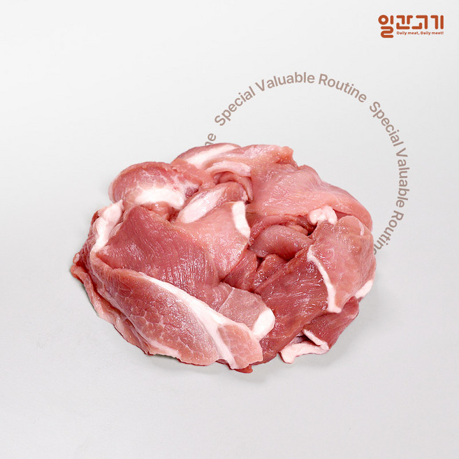 [일간고기][냉장] 국내산 한돈 전지(앞다리살) 불고기용 500g, 1개