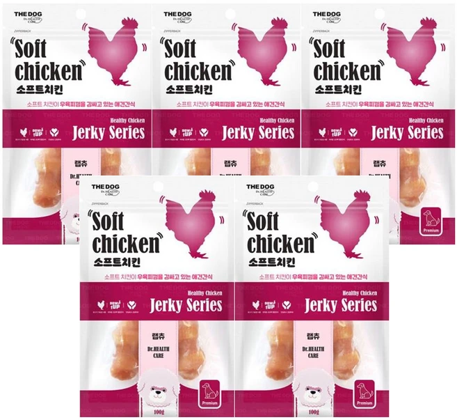 더독 소프트 치킨 랩츄 100g 5개세트, 5개 - 쿠팡