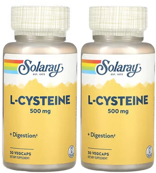 쏠라레이 l-시스테인 500mg 30 베지캡슐, 2개, 30정 - 쿠팡