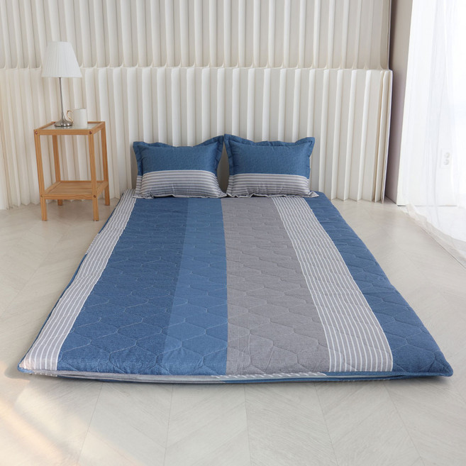 아르떼베딩 바닥에까는 피치스킨 누빔 요커버 (요솜없음) 네온 5/8cm 공용 S/D/Q, 그레이