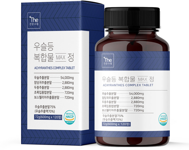 더건강드림 고함량 국내산 100% 우슬 복합물정 120정 (약4개월분), 1개