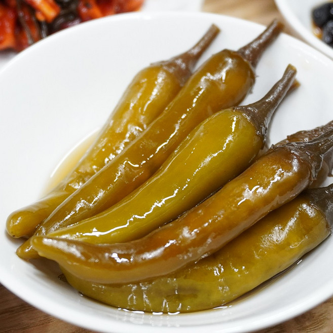 간장고추 장아찌 1kg 벌크 깊고 진한맛 감칠맛을 더한 고추지, 1개
