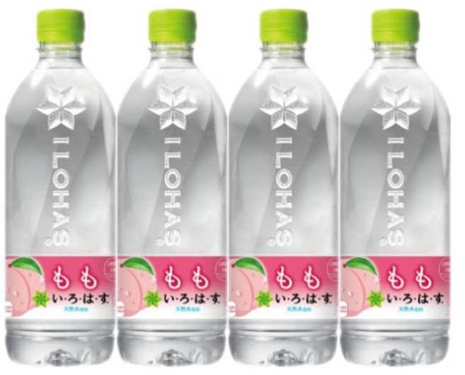 일본 이로하스 물 복숭아맛 워터 540ml 4개