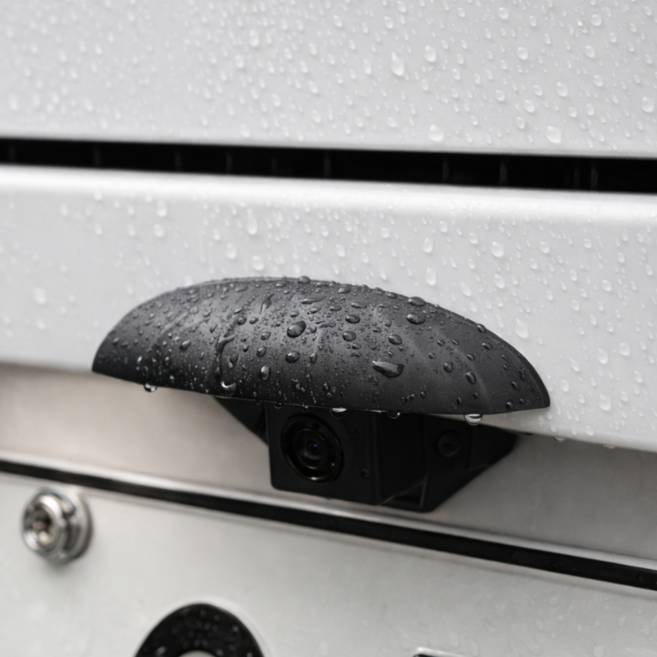 르와핏 후방카메라 레인 쉴드 실리콘 커버 빗물가리개, 블랙, 20260401