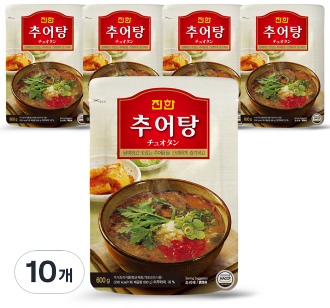 진한식품 추어탕, 600g, 10개