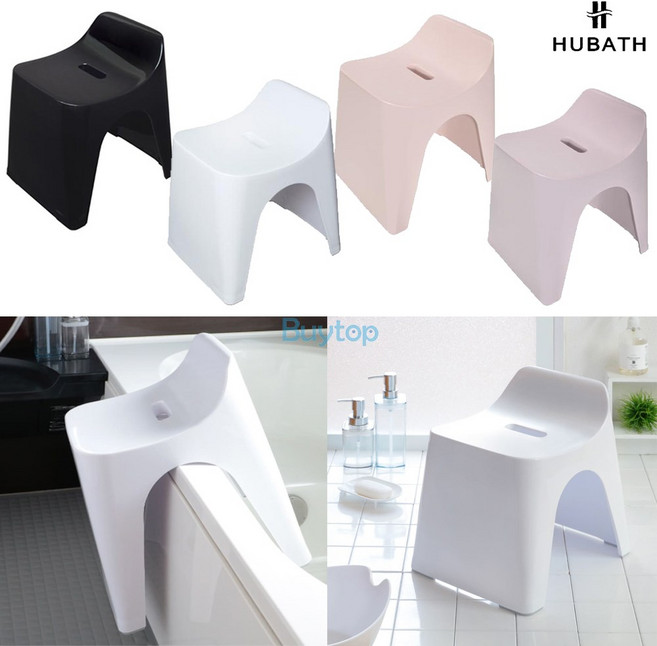휴바스 일본 미끄럼방지 등받이 높은 욕실의자 목욕탕 의자 30cm, 퍼플
