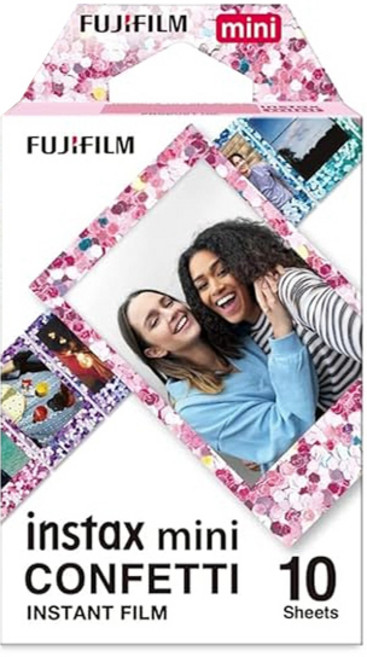 FUJIFILM 富士 instax mini 拍立得底片 (10張入), 1個, 五彩繽紛底片